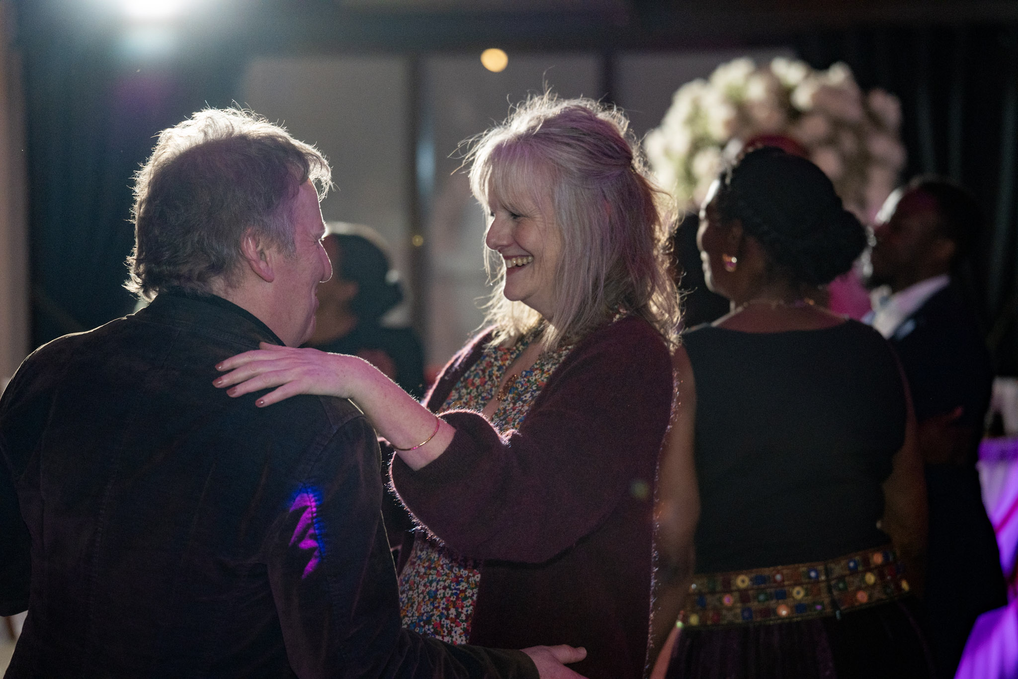 Guests dancing